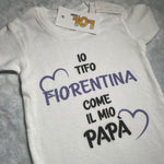 Body per Neonato Io tifo Fiorentina come il mio papà-Body per bimbi-Lol T-shirt