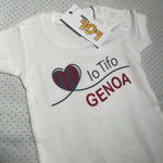 Body per Neonato Io tifo Genoa-Body per bimbi-Lol T-shirt
