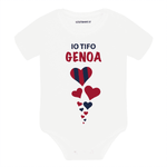 Body per Neonato Io tifo Genoa-Body per bimbi-Lol T-shirt