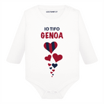 Body per Neonato Io tifo Genoa-Body per bimbi-Lol T-shirt