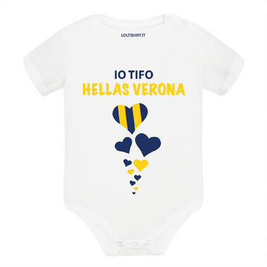 Body per Neonato Io tifo Hellas Verona-Body per bimbi-Lol T-shirt