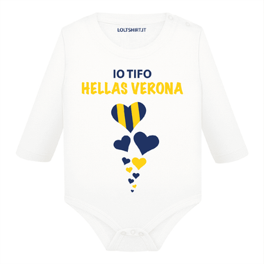 Body per Neonato Io tifo Hellas Verona-Body per bimbi-Lol T-shirt