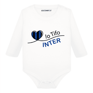 Body per Neonato Io tifo Inter-Body per bimbi-Lol T-shirt