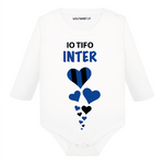 Body per Neonato Io tifo Inter-Body per bimbi-Lol T-shirt