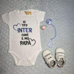 Body per Neonato Io tifo inter come il mio papà-Body per bimbi-Lol T-shirt