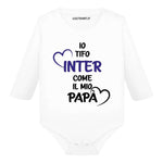 Body per Neonato Io tifo Inter come il mio papà-Body per bimbi-Lol T-shirt