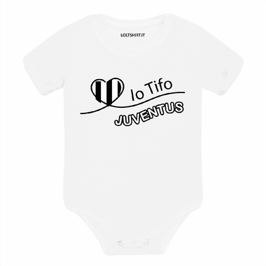 Body per Neonato Io tifo Juventus-Body per bimbi-Lol T-shirt