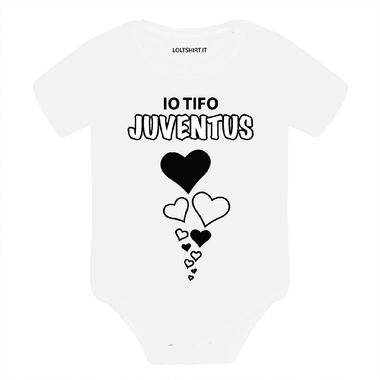 Body per Neonato Io tifo Juventus-Body per bimbi-Lol T-shirt