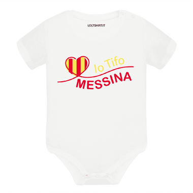Body per Neonato Io tifo Messina-Body per bimbi-Lol T-shirt