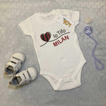Body per Neonato Io tifo Milan-Body per bimbi-Lol T-shirt