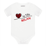 Body per Neonato Io tifo Milan-Body per bimbi-Lol T-shirt