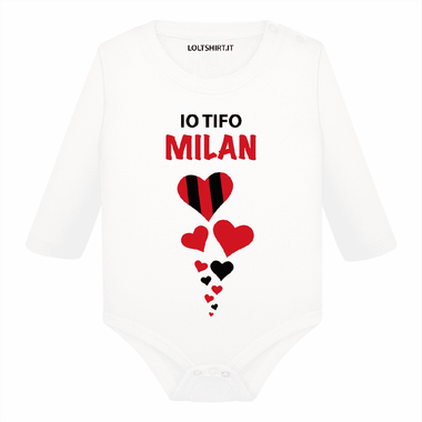 Body per Neonato Io tifo Milan-Body per bimbi-Lol T-shirt