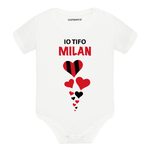 Body per Neonato Io tifo Milan-Body per bimbi-Lol T-shirt
