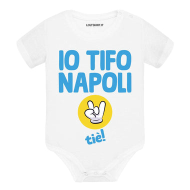 Body per Neonato Io tifo Napoli come tiè-Body per bimbi-Lol T-shirt