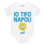 Body per Neonato Io tifo Napoli come tiè-Body per bimbi-Lol T-shirt