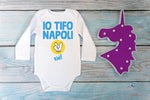 Body per Neonato Io tifo Napoli tiè-Body per bimbi-Lol T-shirt