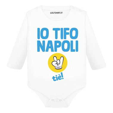 Body per Neonato Io tifo Napoli tiè-Body per bimbi-Lol T-shirt