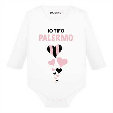 Body per Neonato Io tifo Palermo-Body per bimbi-Lol T-shirt
