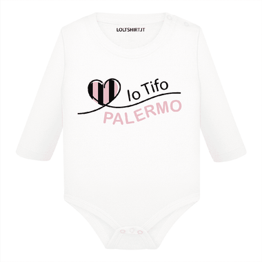 Body per Neonato Io tifo Palermo-Body per bimbi-Lol T-shirt