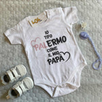Body per Neonato Io tifo Palermo come il mio papà-Body per bimbi-Lol T-shirt