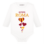 Body per Neonato Io tifo Roma-Body per bimbi-Lol T-shirt