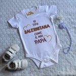 Body per Neonato Io tifo Salernitana come il mio papà-Body per bimbi-Lol T-shirt