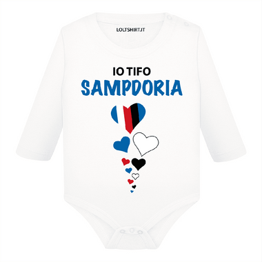 Body per Neonato Io tifo Sampdoria-Body per bimbi-Lol T-shirt