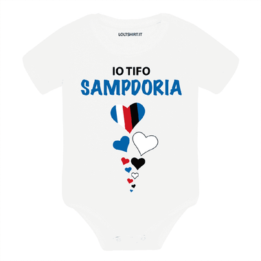 Body per Neonato Io tifo Sampdoria-Body per bimbi-Lol T-shirt