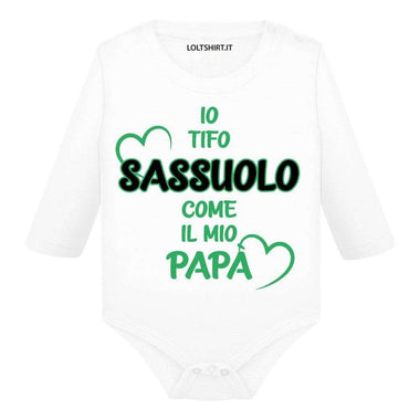 Body per Neonato Io tifo Sassuolo come il mio papà-Body per bimbi-Lol T-shirt