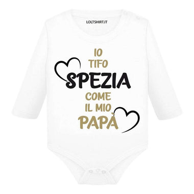 Body per Neonato Io tifo Spezia come il mio papà-Body per bimbi-Lol T-shirt