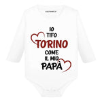 Body per Neonato Io tifo Torino come il mio papà-Body per bimbi-Lol T-shirt