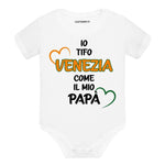 Body per Neonato Io tifo Venezia come il mio papà-Body per bimbi-Lol T-shirt