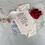 Body per Neonato La mamma mi ha fatto bellissimo/a ...ma papà mi ha fatto laziale-Body per bimbi-Lol T-shirt
