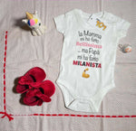 Body per Neonato La mamma mi ha fatto bellissimo/a ...ma papà mi ha fatto milanista-Body per bimbi-Lol T-shirt
