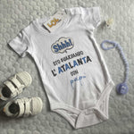 Body per Neonato Shh sto guardando Atalanta con papà-Body per bimbi-Lol T-shirt