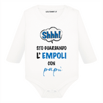 Body per Neonato Shh sto guardando Empoli con papà-Body per bimbi-Lol T-shirt