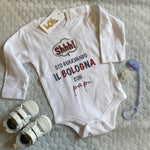 Body per Neonato Shh sto guardando il Bologna con papà-Body per bimbi-Lol T-shirt