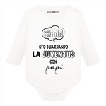 Body per Neonato Shh sto guardando la Juventus con papà-Body per bimbi-Lol T-shirt