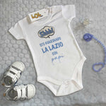 Body per Neonato Shh sto guardando la Lazio con papà-Body per bimbi-Lol T-shirt