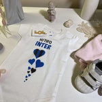 Body per Neonato Shh sto guardando l'Inter con papà-Body per bimbi-Lol T-shirt