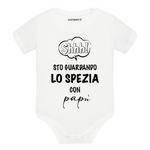 Body per Neonato Shh sto guardando lo Spezia con papà-Body per bimbi-Lol T-shirt