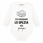 Body per Neonato Shh sto guardando lo Spezia con papà-Body per bimbi-Lol T-shirt