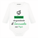 Body per Neonato Silenzio sto guardando il Sassuolo con papà-Body per bimbi-Lol T-shirt