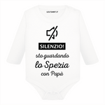Body per Neonato Silenzio sto guardando lo Spezia con papà-Body per bimbi-Lol T-shirt