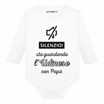Body per Neonato Silenzio sto guardando l'Udinese con papà-Body per bimbi-Lol T-shirt