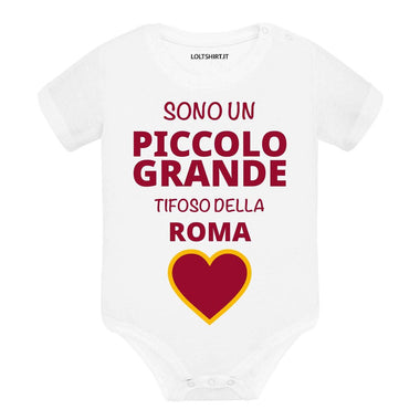 Body per Neonato Sono un piccolo grande tifoso della Roma-Body per bimbi-Lol T-shirt