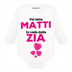 Body per Neonato Voi siete matti io vado dalla zia-Body per bimbi-Lol T-shirt