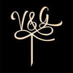 Cake Topper Iniziali Legno-Cake Topper-Lol T-shirt