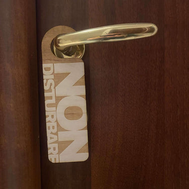Cartello Non Disturbare in legno per hotel-Lol T-shirt