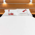 Coppia di federe matrimoniali con Gattino Love - Idea Regalo-Federe per cuscino-Lol T-shirt